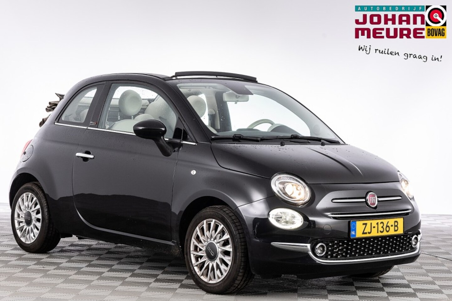 Fiat 500 C - 0.9 TwinAir Turbo Lounge | NAVI | Airco | VELGEN | Mistlampen - AutoWereld.nl