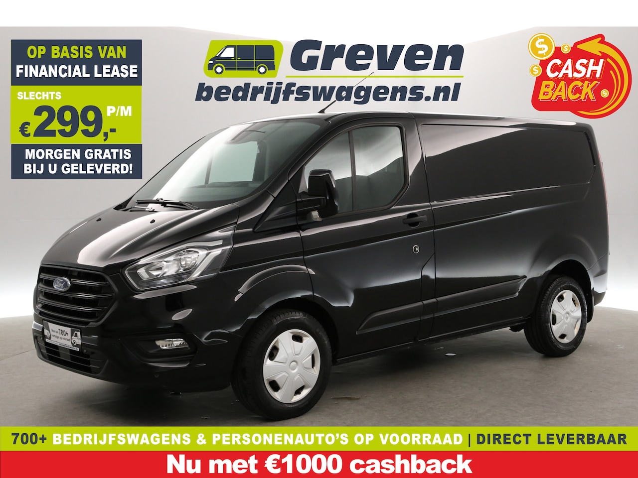 Ford Transit Custom - 280 2.0 TDCI L1H1 | Automaat | Airco | Cruise | 3-Zits | Parkeersens. | Stoelverw. | LED - AutoWereld.nl