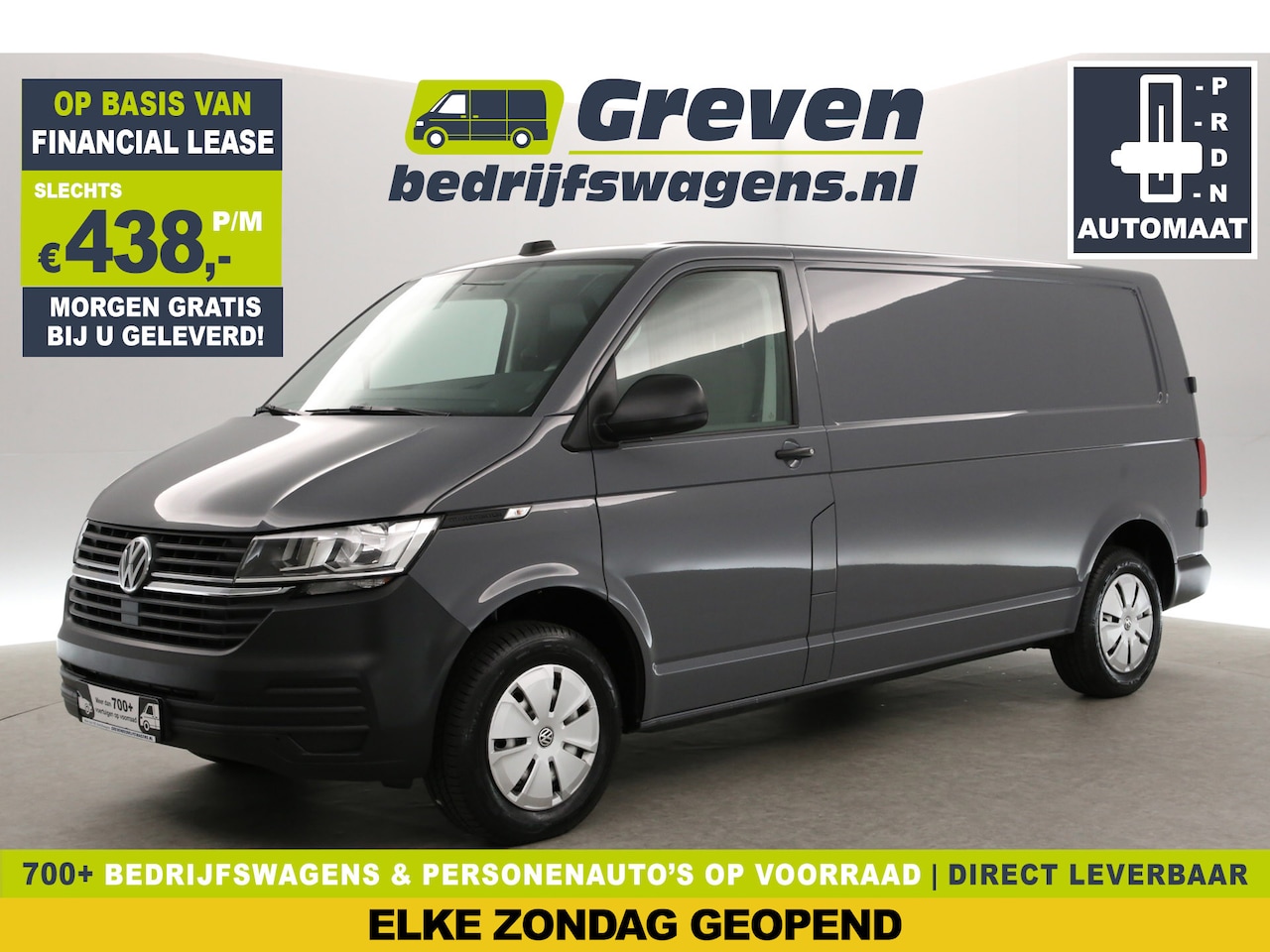 Volkswagen Transporter - 2.0 TDI 150PK L2H1 | Automaat | Airco | Cruise | Carplay | Navigatie | Parkeersens. - AutoWereld.nl