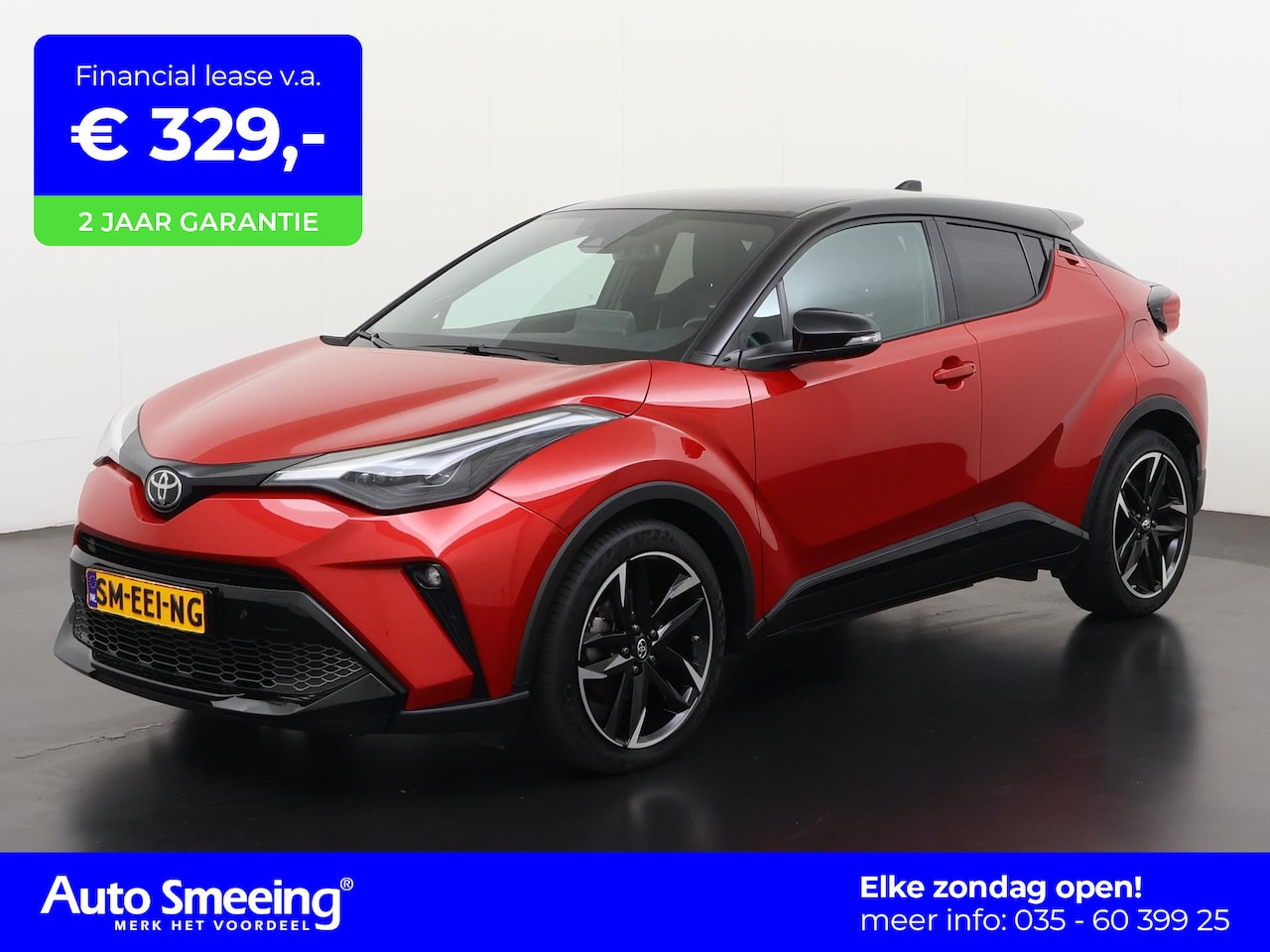Toyota C-HR - 1.8 Hybrid GR-Sport Bi Tone | Leder/Alcantara | Elektr stoelverstelling | JBL | Zondag Ope - AutoWereld.nl