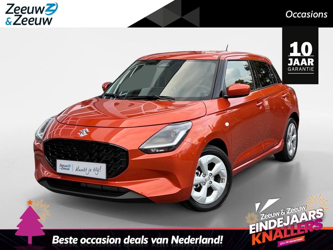Suzuki Swift - 1.2 Select Smart Hybrid | 10 jr garantie! | Carplay | Navi | Stoelverw. | All-season - AutoWereld.nl