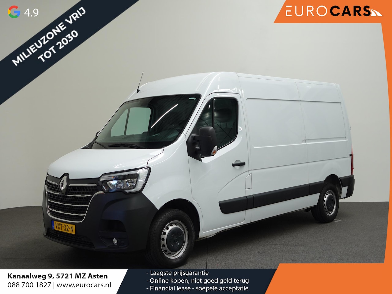 Renault Master - T35 2.3 dCi 180PK L2H2 Energy Airco Cruise Control Camera Navi PDC V+A Trekhaak 270° Deure - AutoWereld.nl