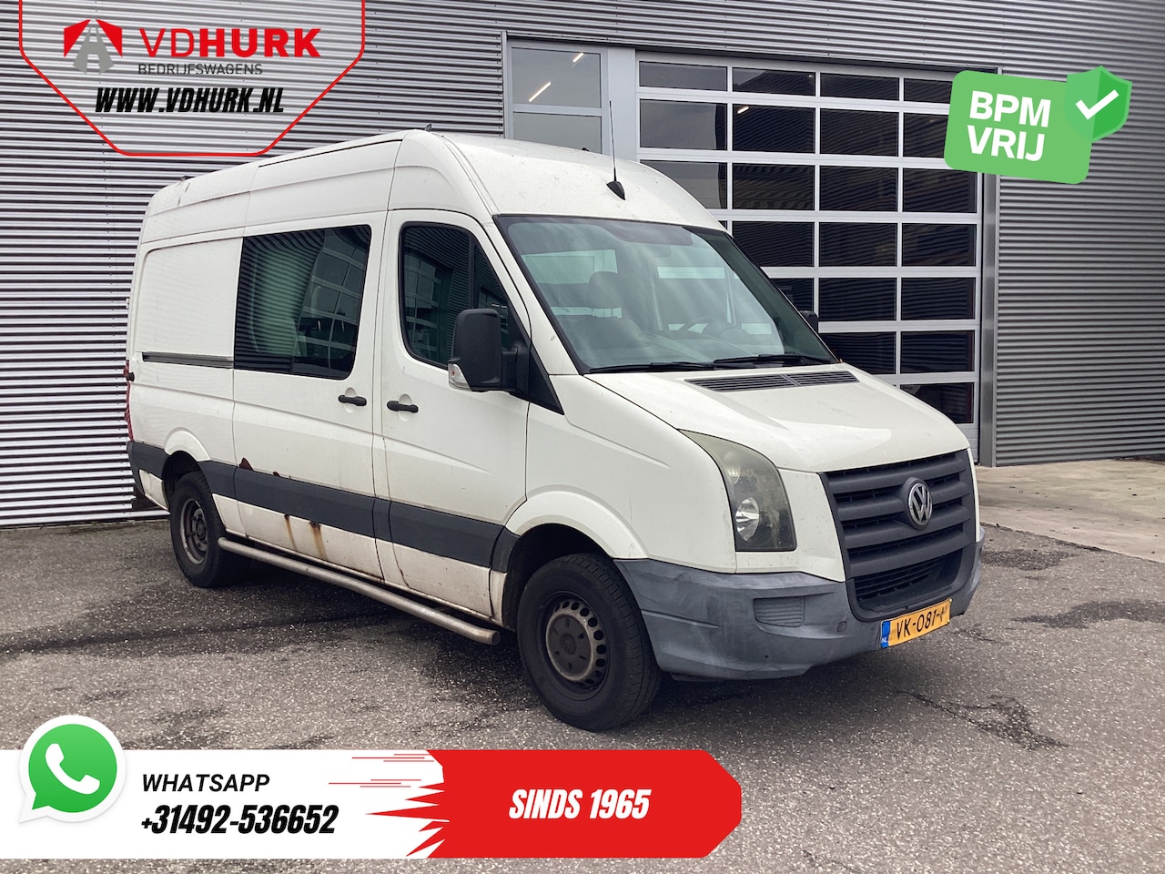 Volkswagen Crafter - 50 2.5 TDI Aut. L2H2 DC Dubbel Cabine EXPORT 5 cil/ 3.5t Trekverm./ Airco/ 6 Pers./ 270Gr. - AutoWereld.nl