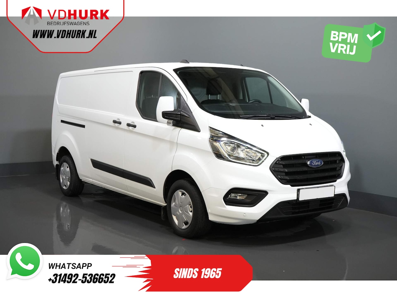Ford Transit Custom - 2.0 TDCI 130 pk L2 (DEMO) 2.8t Trekverm./ Voorruit verw./ Cruise/ PDC V+A/ DAB - AutoWereld.nl