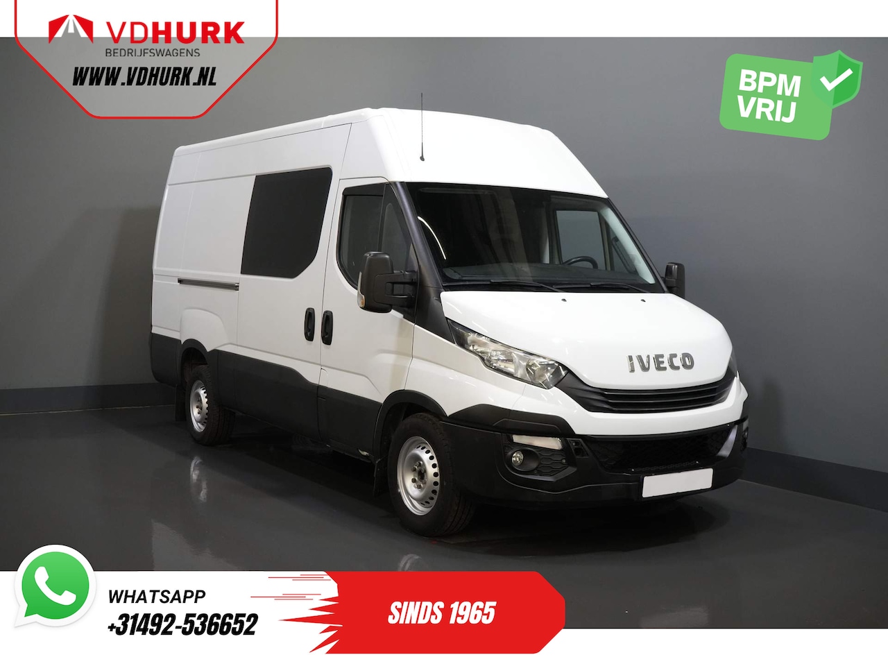 Iveco Daily - 35S16V 2.3 L3H2 155 pk Aut. DC Dubbel Cabine EXPORT ONLY 3.5T trekverm./ Climate/ Cruise/ - AutoWereld.nl