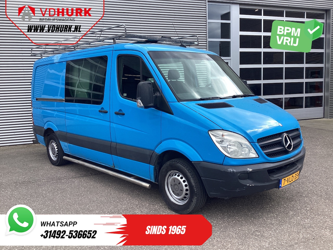 Mercedes-Benz Sprinter - 313 2.2 CDI Aut. L2 DC Dubbel Cabine EXPORT ONLY Airco/ 2.8t Trekverm./ Imperiaal & Trap/ - AutoWereld.nl