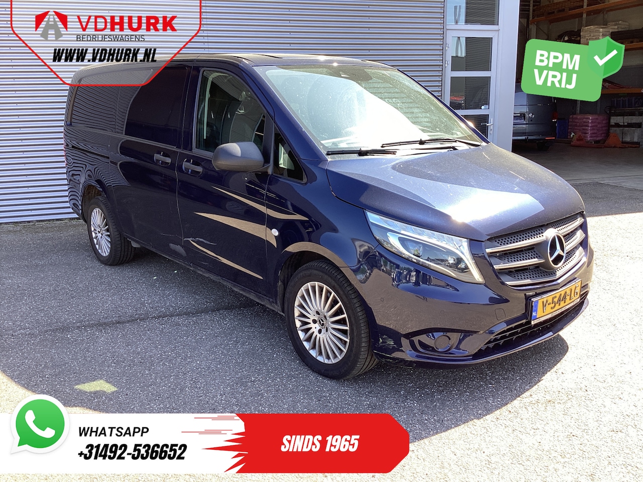 Mercedes-Benz Vito - 119 CDI L2 Aut. EXPORT ONLY 2x Schuifdeur/ Leder/ LED/ Climate/ Cruise/ Camera/ Navi/ Trek - AutoWereld.nl