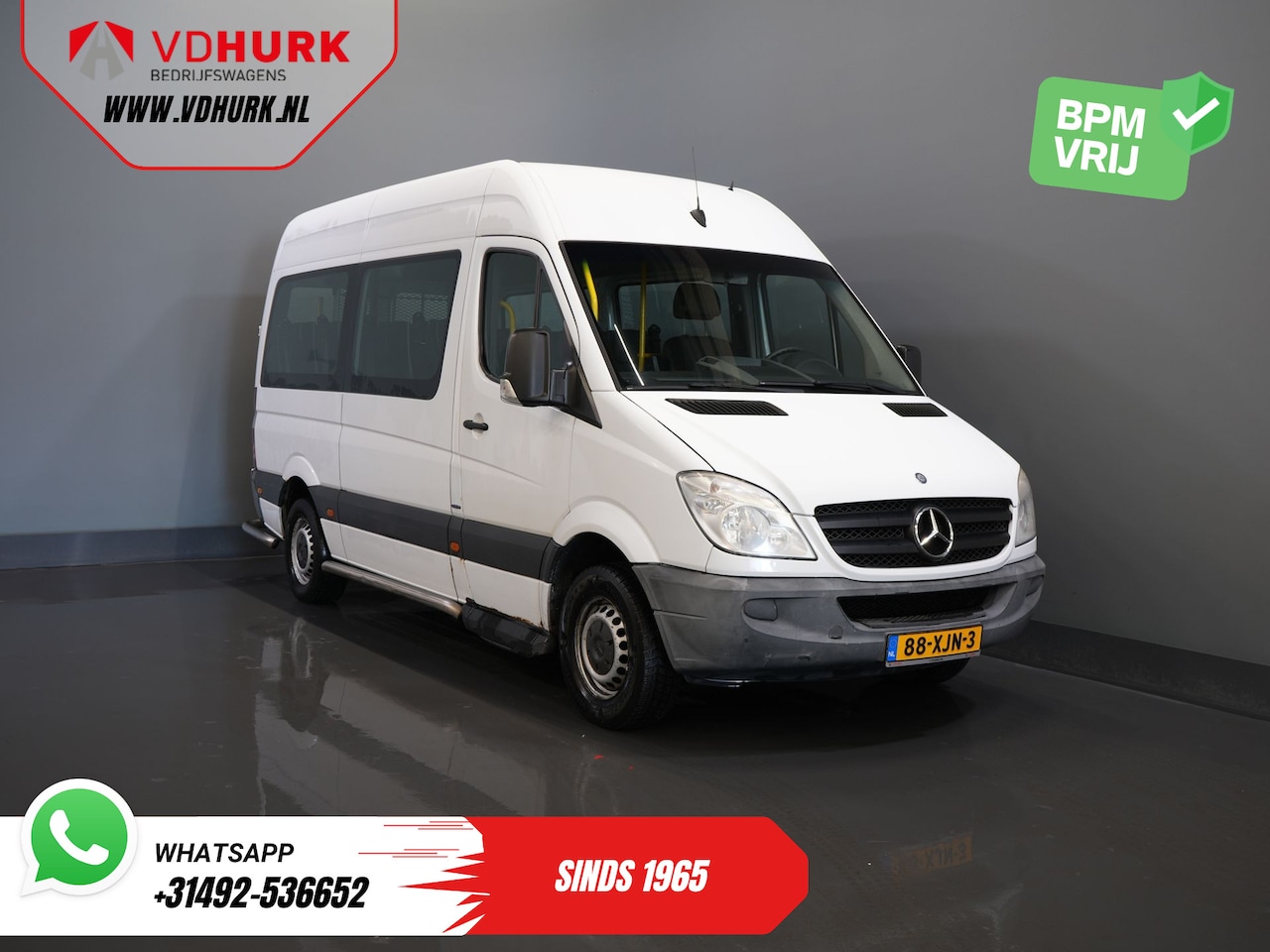 Mercedes-Benz Sprinter - 313 2.2 CDI L2H2 € 10.164 Incl. BTW BPM VRIJ! Combi/ 9 Persoons/ Kombi/ 9P/ Airco/ Rolstoe - AutoWereld.nl