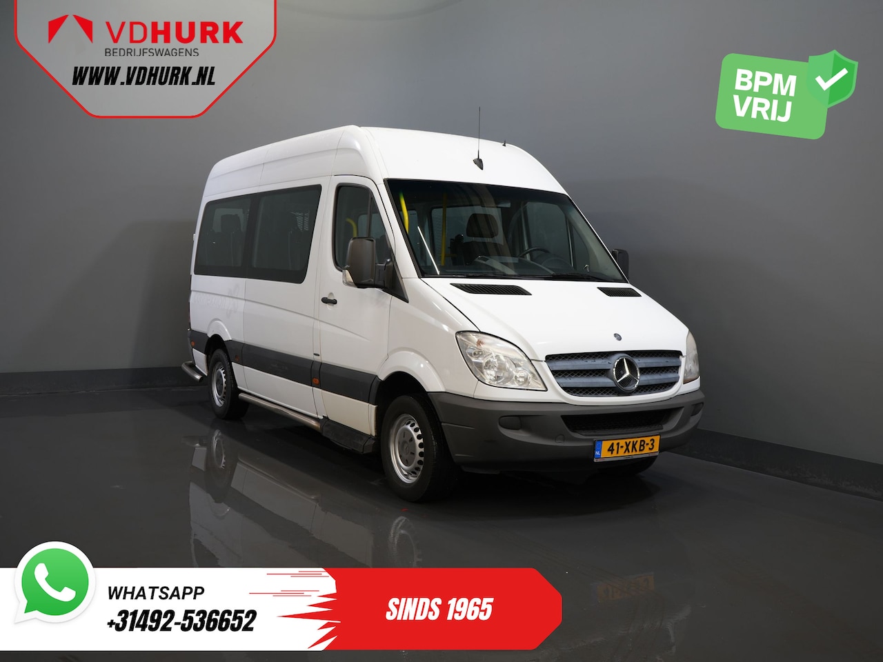 Mercedes-Benz Sprinter - 313 2.2 CDI L2H2 € 10.164 Incl. BTW EXPORT Combi/ 9 Persoons/ Kombi/ 9P/ Airco/ Rolstoelli - AutoWereld.nl