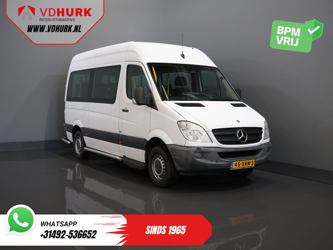 Mercedes-Benz Sprinter - 313 2.2 CDI L2H2 €11.132 Incl. BTW BPM VRIJ! EXPORT Combi/ 9 Persoons/ Kombi/ 9P/ Airco/ R - AutoWereld.nl