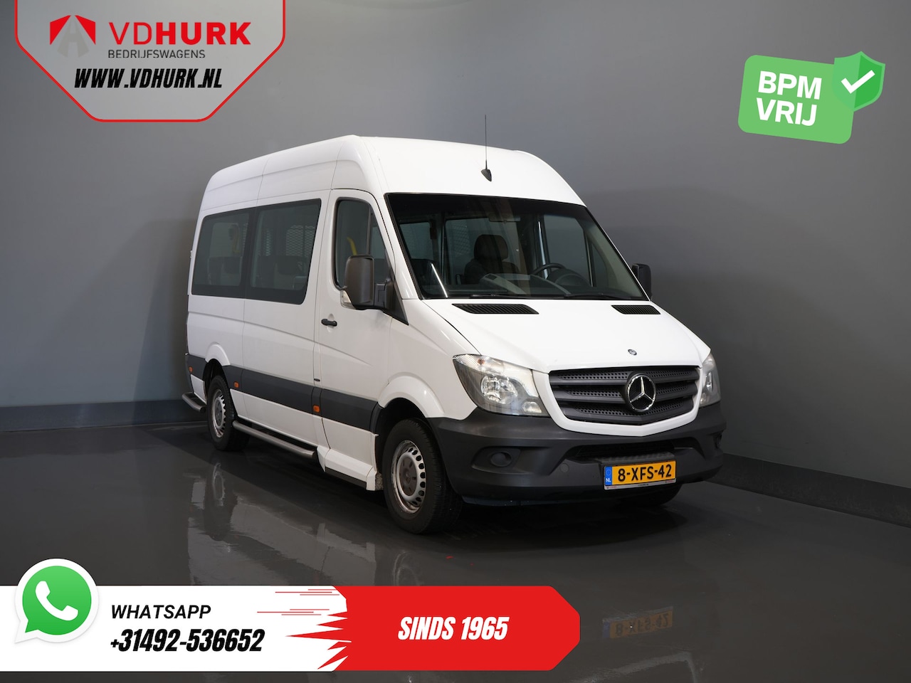Mercedes-Benz Sprinter - Mercedes-Benz 313 2.2 CDI Aut. E6 L2H2 €10.890 Incl. BTW BPM VRIJ! EXPORT ONLY Combi/ 9 Pe - AutoWereld.nl
