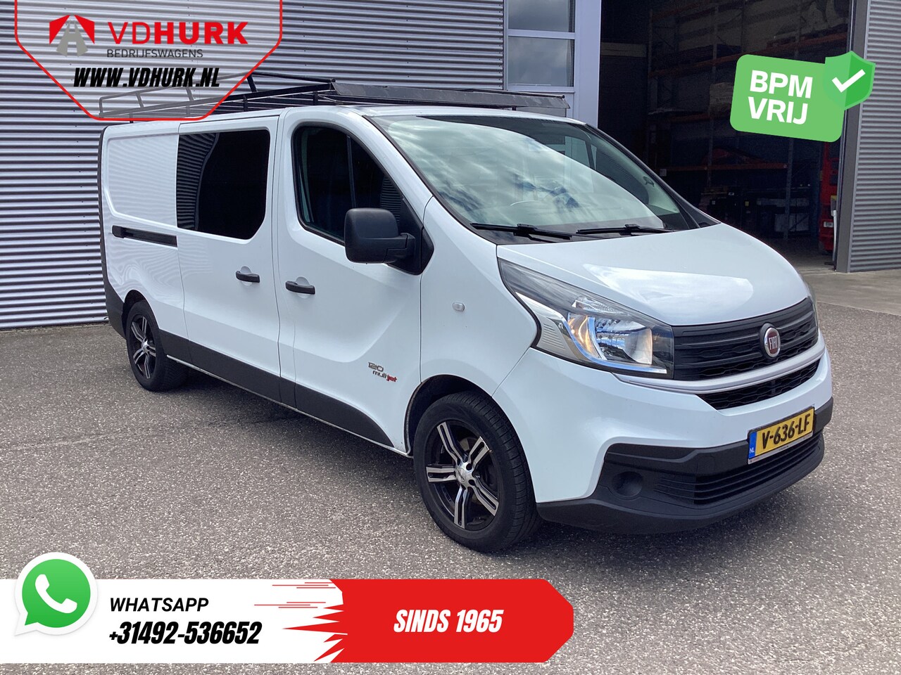 Fiat Talento - 1.6 MJ 125 pk L2 DC Dubbel Cabine EXPORT ONLY Airco/ Android/ Camera/ Imperiaal - AutoWereld.nl
