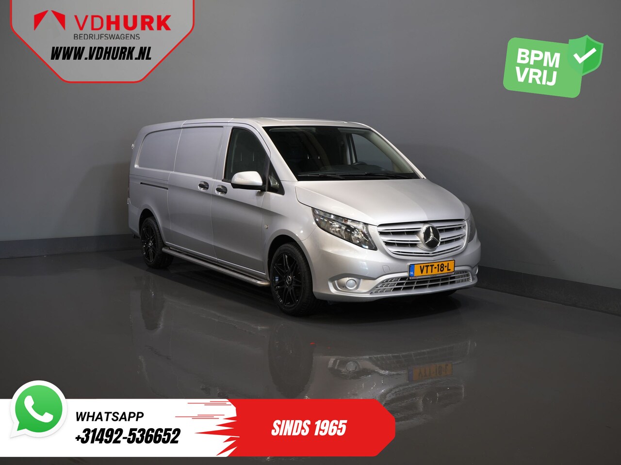 Mercedes-Benz Vito - 114 CDI Aut. L3 BPM VRIJ! NL Auto/ Carplay/ Cruise/ DAB/ Camera/ LMV 18”/ Sidebars - AutoWereld.nl
