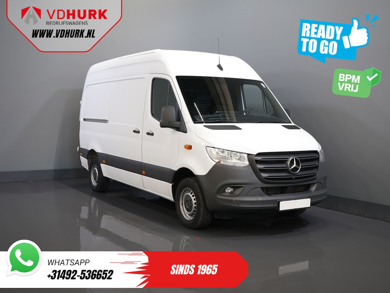 Mercedes-Benz Sprinter - 317 CDI Aut. L2H2 BPM VRIJ! Carplay/ Gev.Stoel/ 270 Gr.Deuren/ Stoelverw./ Navi/ Camera/ P - AutoWereld.nl