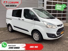 Ford Transit Custom - 2.2 TDCI Trend DC Dubbel Cabine EXPORT 6 Pers./ Navi/ Camera/ Cruise/ Airco / PDC V+A/ Tre