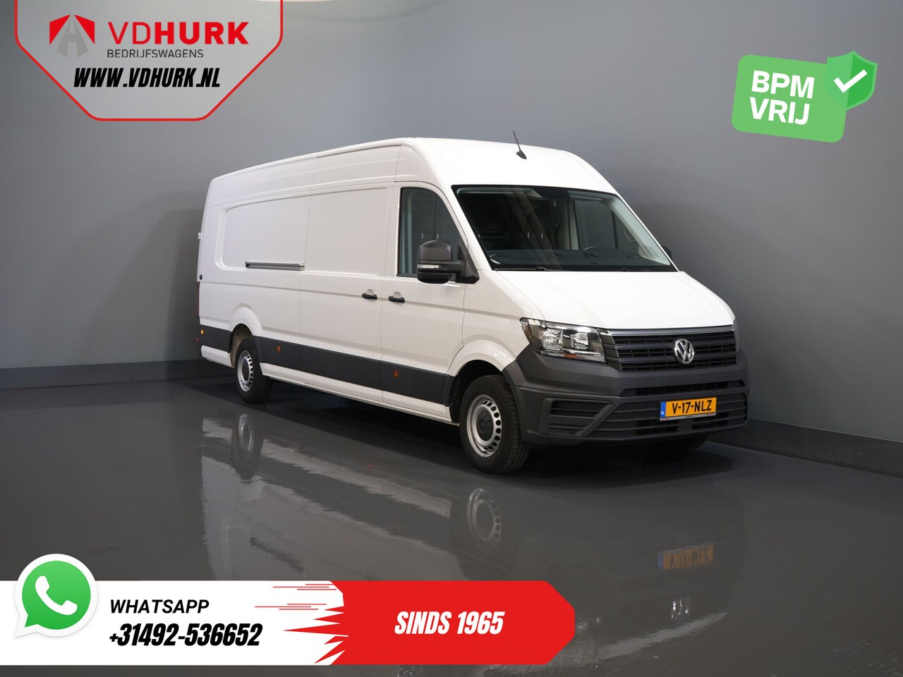 Volkswagen Crafter - 35 2.0 TDI 140 pk L5H3 BPM VRIJ! 2x Schuifdeuren/ 270 Gr.Deuren/ Carplay/ Camera/ Airco - AutoWereld.nl
