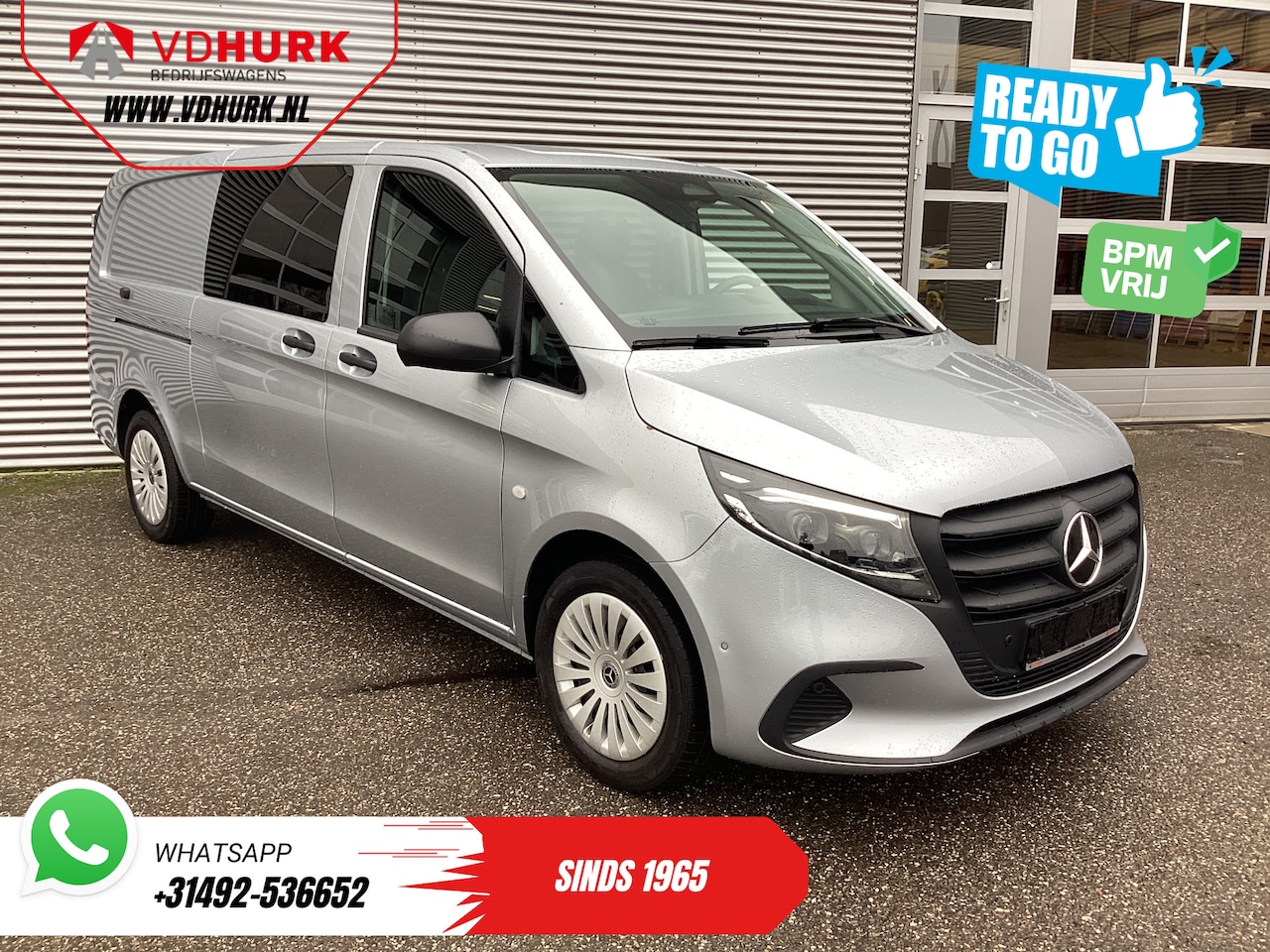 Mercedes-Benz Vito - 116 CDI Aut. L3 DC Dubbel Cabine BPM VRIJ! 6 Pers./ 2xSchuifdeur/ LED/ Stoelverw./ 270Gr. - AutoWereld.nl