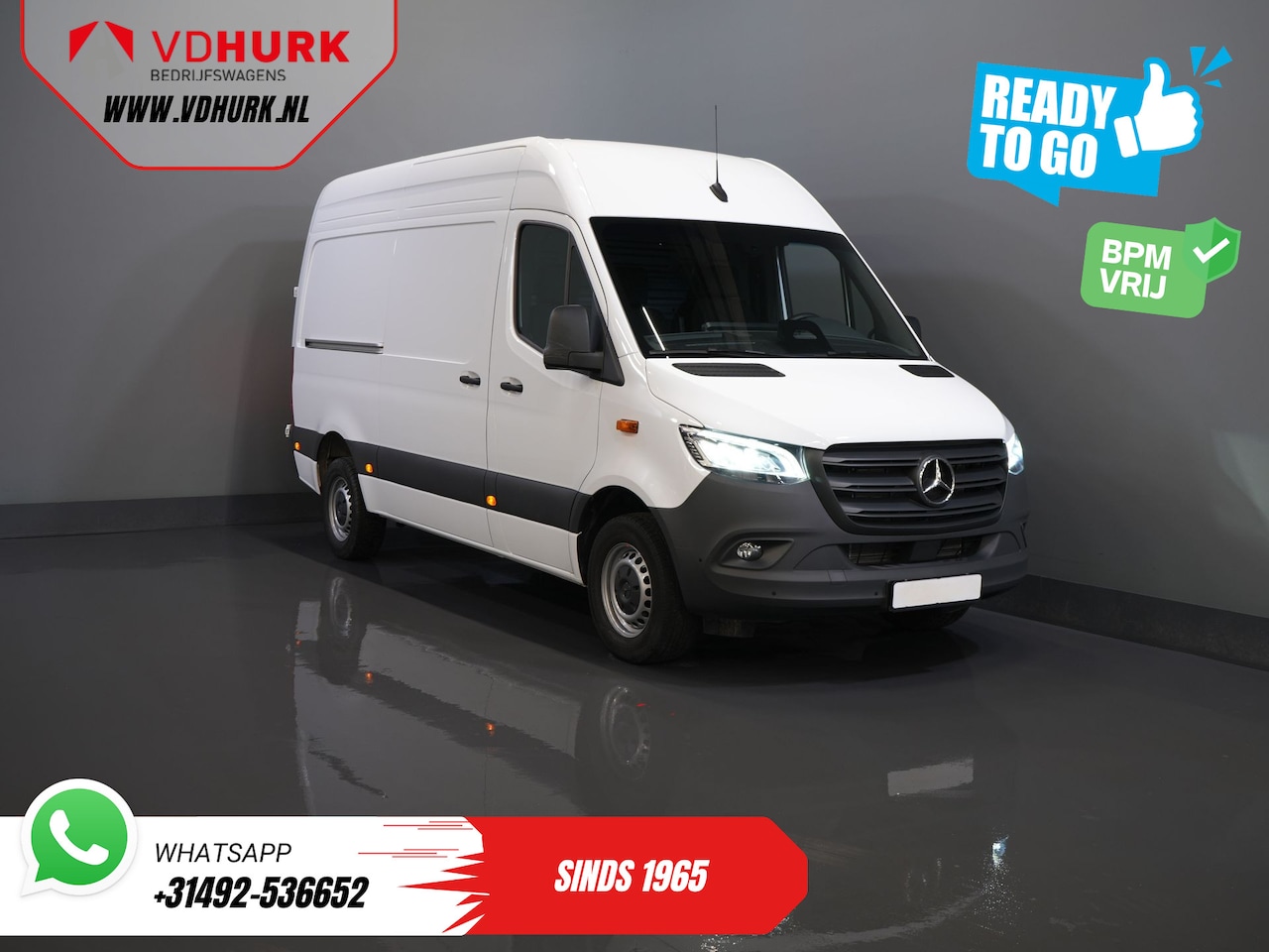 Mercedes-Benz Sprinter - 317 Aut. L2H2 BPM VRIJ! LED/ 270 Gr.Deuren/ Gev.Stoel/ Stoelverw./ Navi/ Camera/ PDC/ Beti - AutoWereld.nl