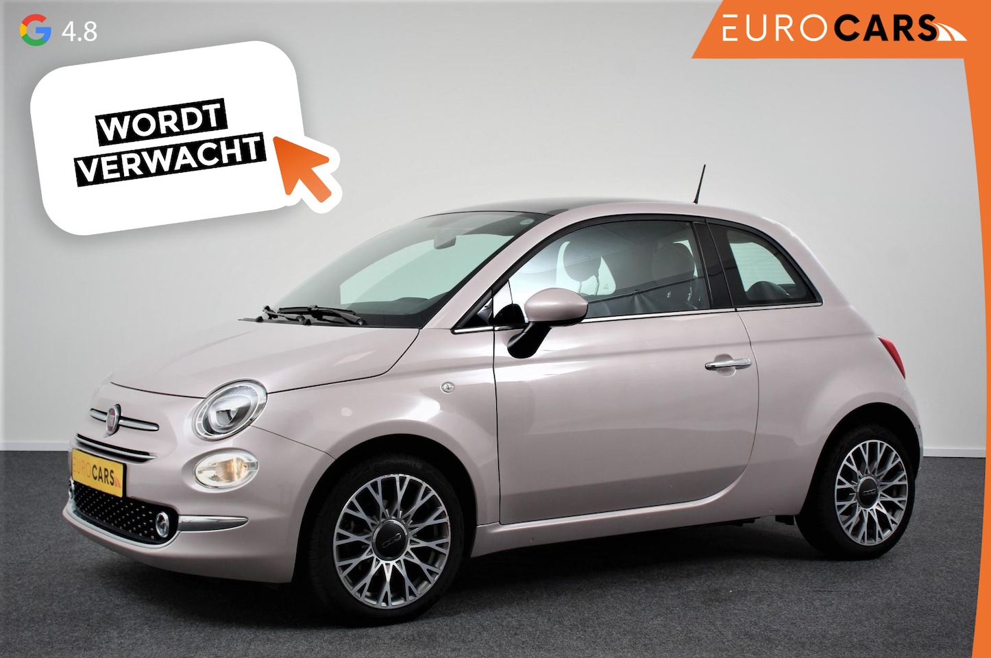 Fiat 500 - 1.2 Lounge | Lederen Bekleding | Climate control | Panorama dak | Parkeer sensoren | Bluet - AutoWereld.nl