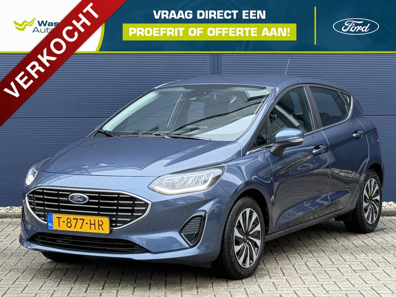Ford Fiesta - 1.0 EcoBoost Hybrid 125pk Titanium | Apple carplay | Parkeerhulp | Airco | Trekhaak | Zeer - AutoWereld.nl
