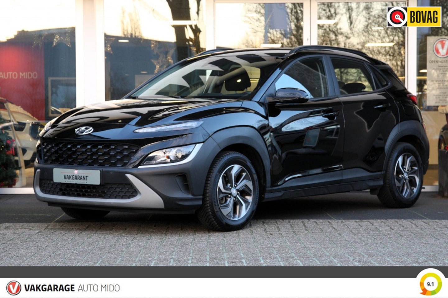 Hyundai Kona - 1.6 GDI HEV Hybride Automaat Comfort | Trekhaak | All-season ban - AutoWereld.nl