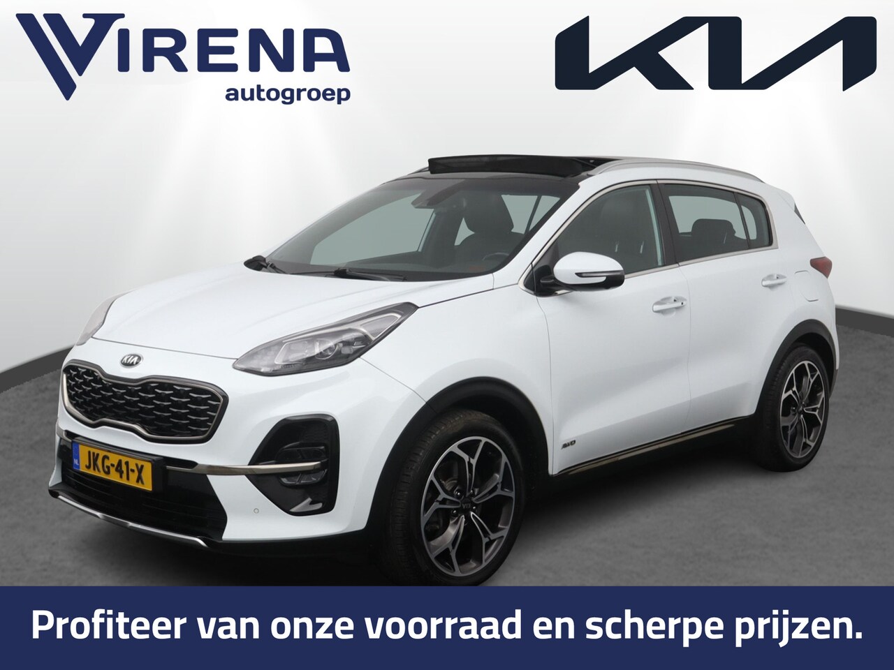 Kia Sportage - 1.6 T-GDI 4WD GT-PlusLine Automaat - Adaptive Cruise - Stoel/Stuurverwarming - Pano - Afne - AutoWereld.nl