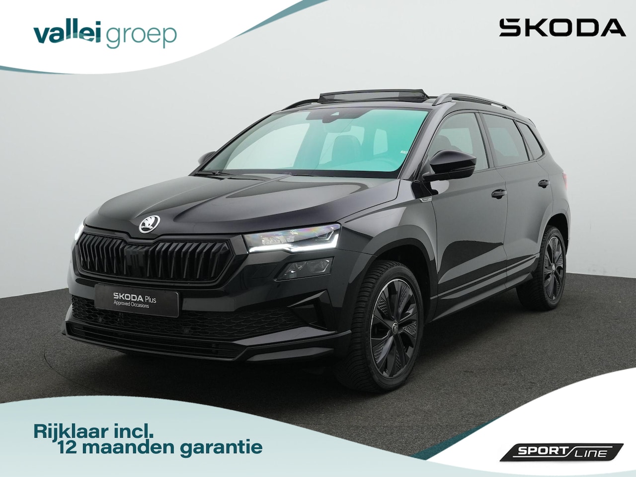 Skoda Karoq - 1.5 TSI ACT 150 pk DSG Sportline | Panoramadak | Leder | Geheugenstoelen | Adaptief onders - AutoWereld.nl