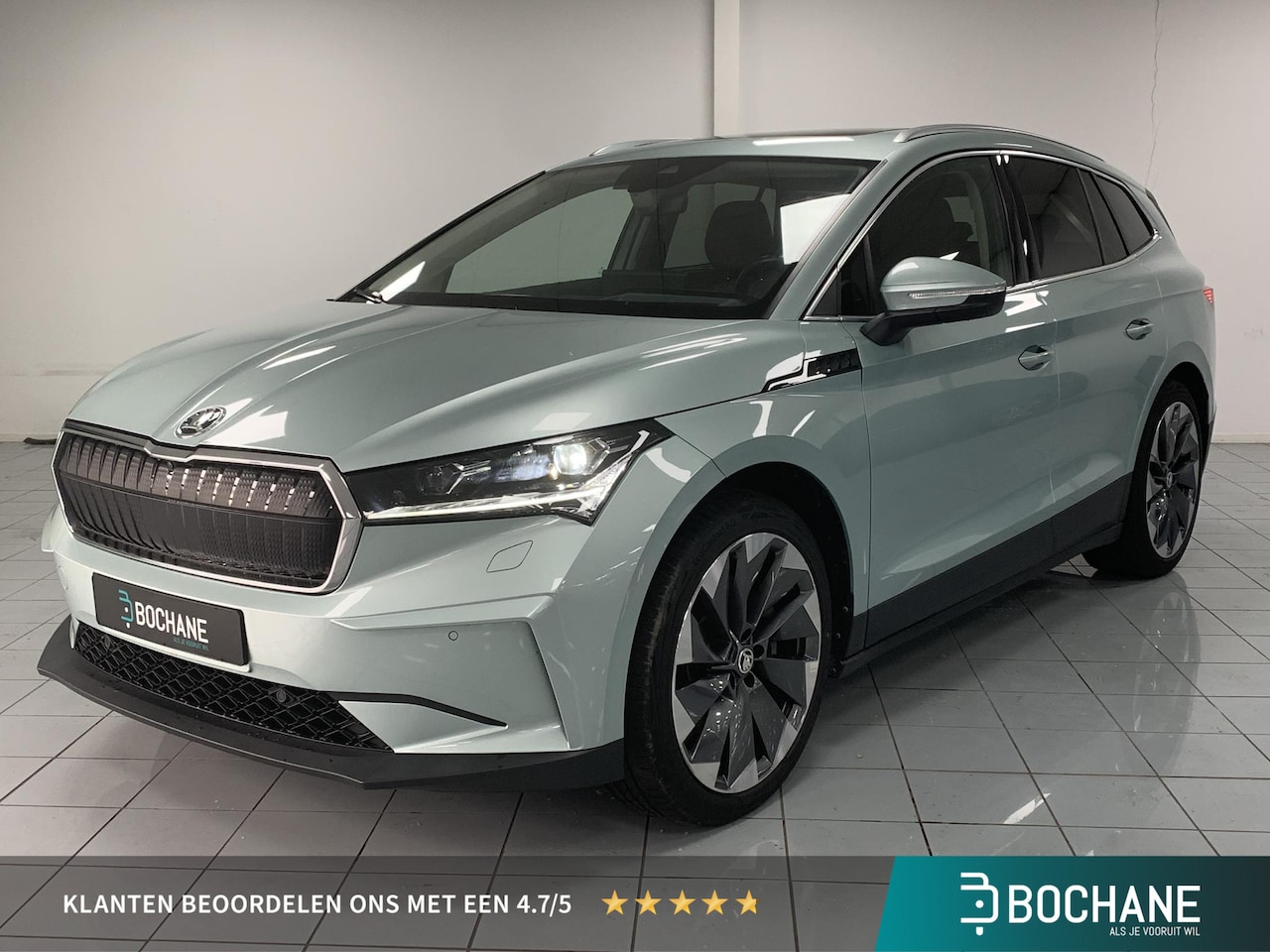 Skoda Enyaq iV - 80 PANORAMADAK | LEDEREN BEKLEDING | ELEKTRISCHE ACHTERKLEP - AutoWereld.nl
