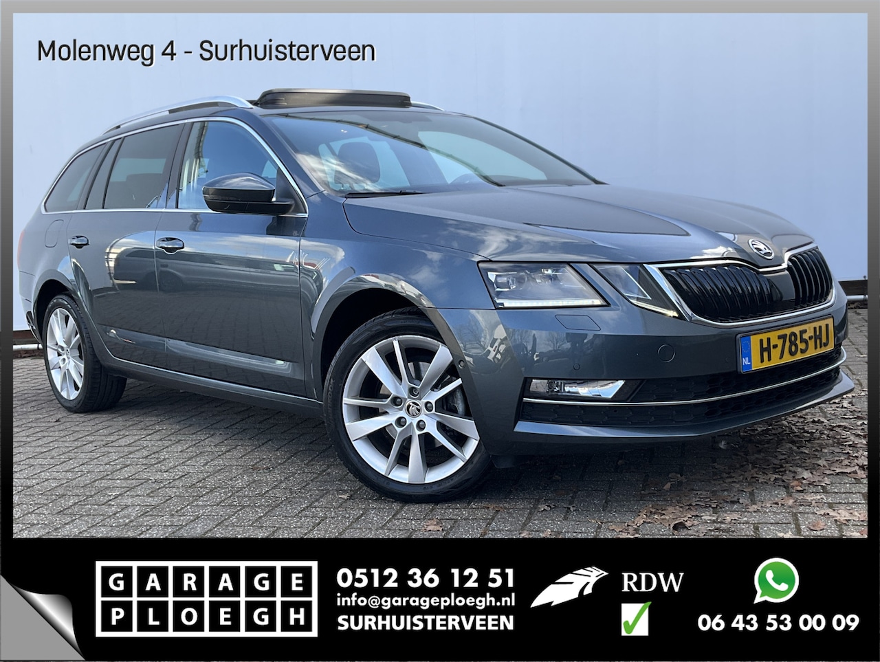 Skoda Octavia Combi - 1.5 TSI Au7 Leer Panodak Trekhaak Stoelverw. Carplay Greentech Business Edition Plus - AutoWereld.nl