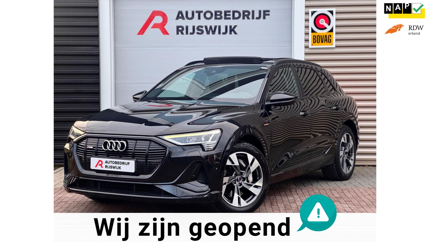 Audi e-tron - E-tron 50 quattro Launch edition Black 71 kWh Pano/Memory - AutoWereld.nl