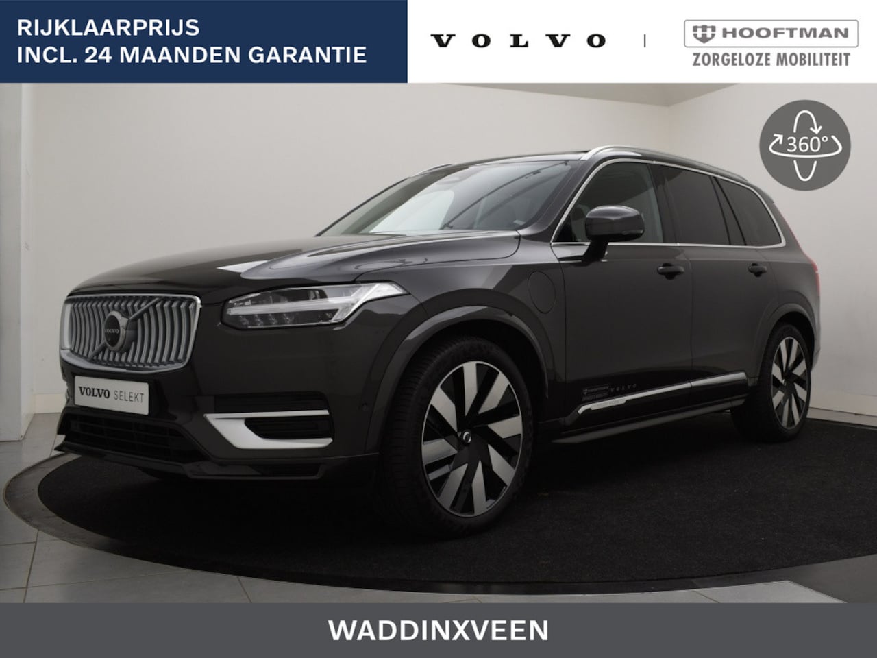 Volvo XC90 - T8 PLUG-IN HYBRID LONG RANGE PLUS BRIGHT LUCHTVERING 360GR CAM A - AutoWereld.nl