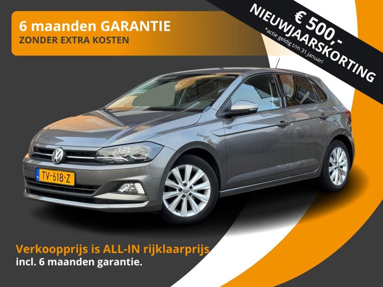 Volkswagen Polo - 1.0 TSI HIGHLINE 5-DEURS CARPLAY/LMV/ACC-CRUISE/NL-AUTO - AutoWereld.nl