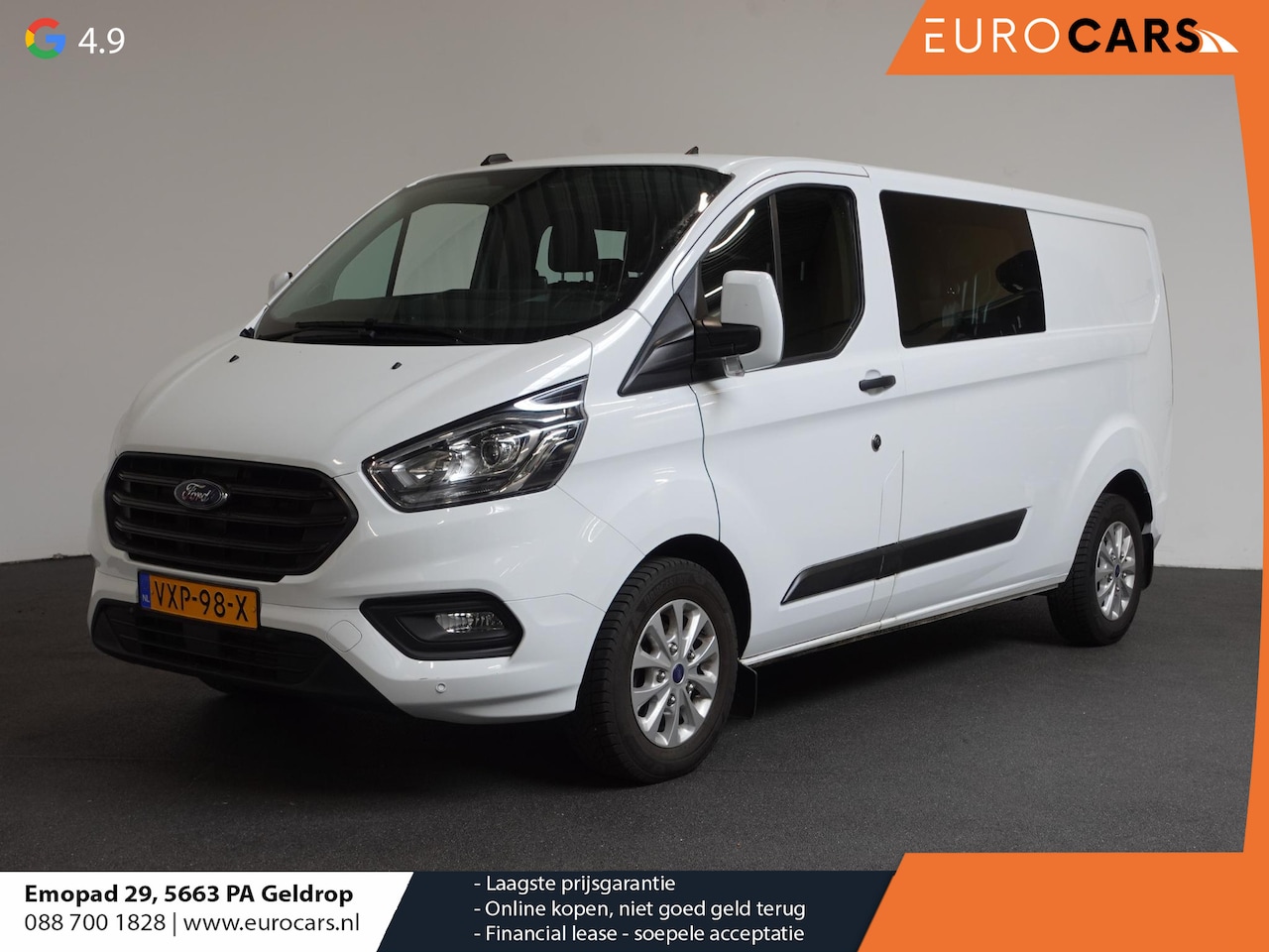 Ford Transit Custom - 300 2.0 TDCI L2H1 Trend Dubbele Cabine Automaat Airco Navi Cruise Trekhaak - AutoWereld.nl