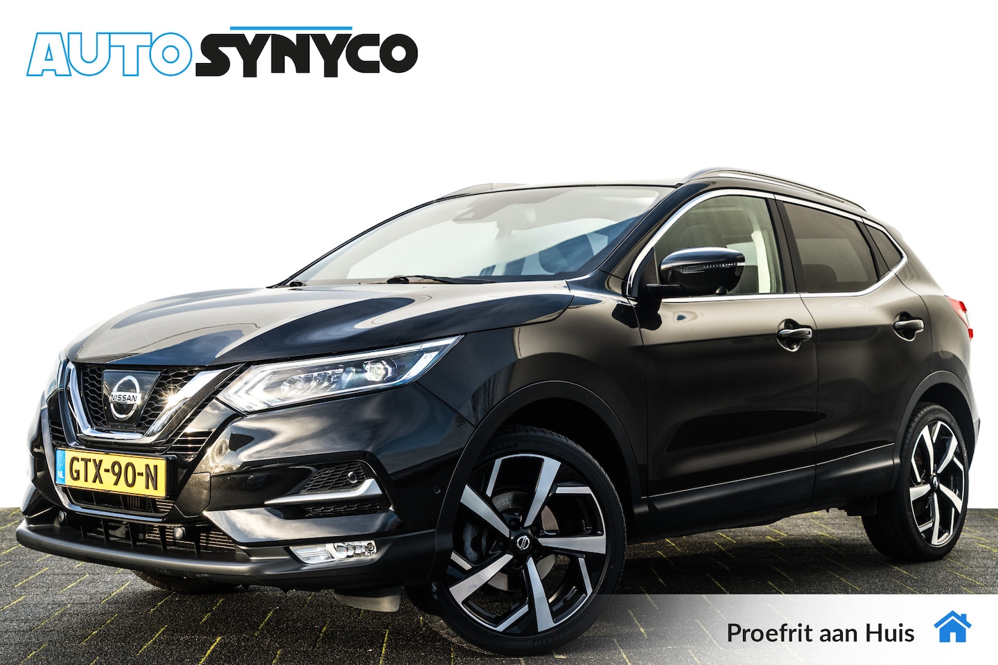Nissan Qashqai - 1.2 Tekna Panoramadak | 19 inch LMV | Afn. Trekhaak | 360 camera | Elektr. Stoel - AutoWereld.nl