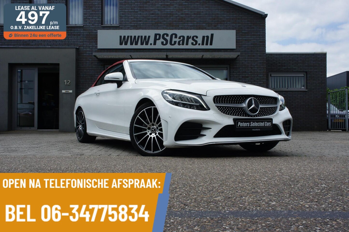 Mercedes-Benz C-klasse Cabrio - 200 AMG 19" AirScarf|Cruise|Mbux - AutoWereld.nl