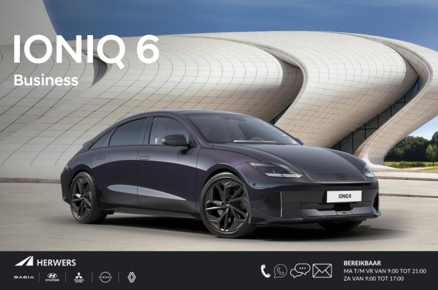 Hyundai IONIQ 6 - Business 77.4 kWh / Rijklaarprijs Ultimate Red / Nu Te Bestellen - AutoWereld.nl