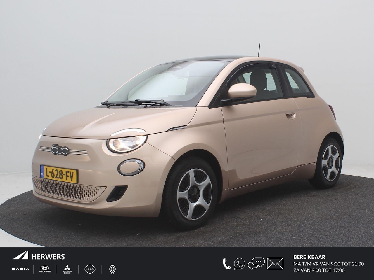 Fiat 500 - Passion 42 kWh / SOH 91% / Schuifkanteldak / Navigatie / Climate Control / Keyless Entry / - AutoWereld.nl
