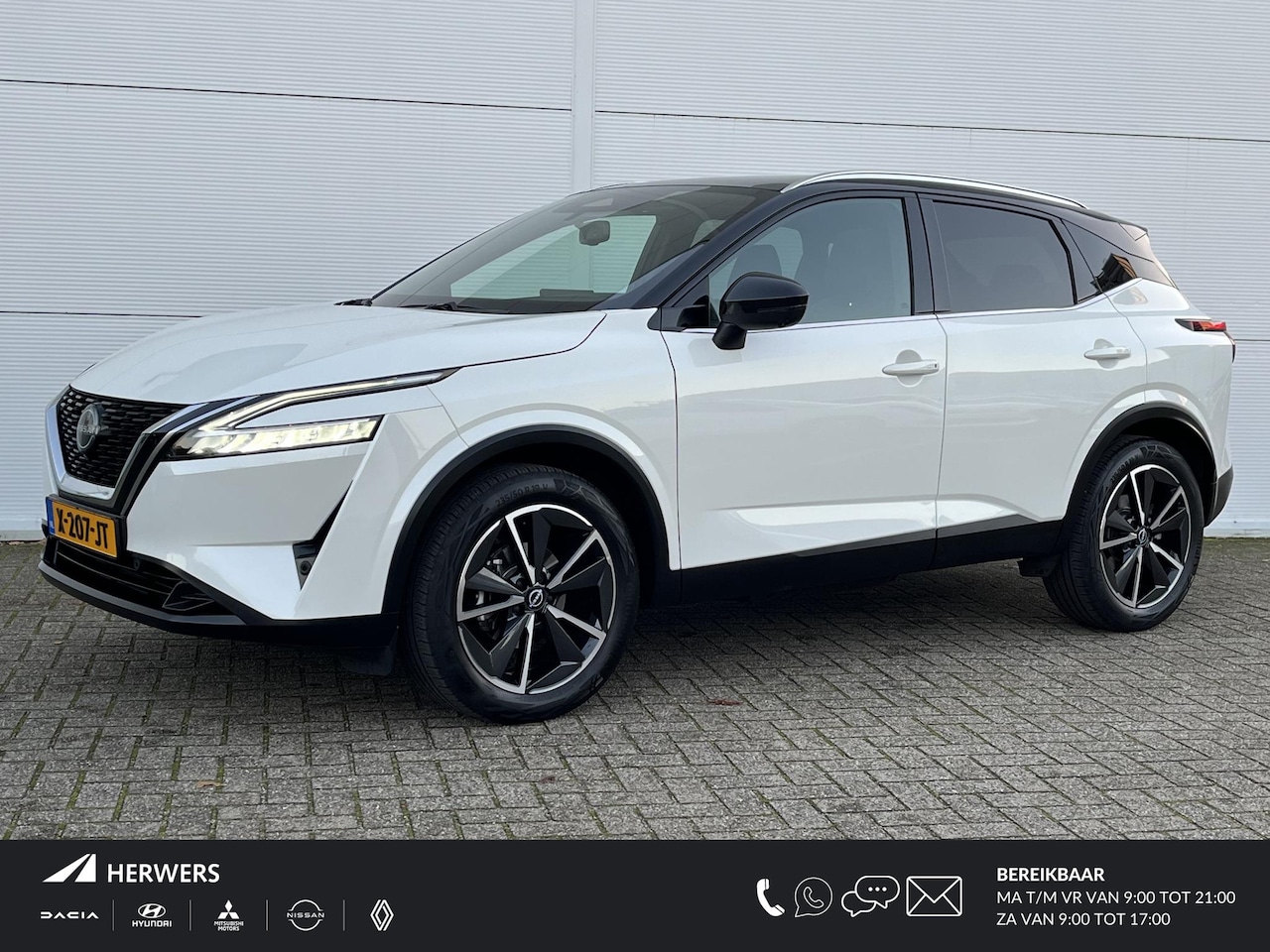 Nissan Qashqai - 1.3 MHEV Tekna / Trekhaak ( 1400 kg) / cruise control adaptief / airco (automatisch) / App - AutoWereld.nl