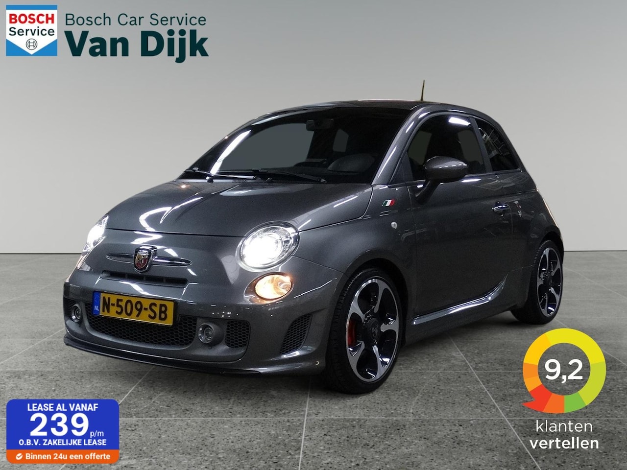 Fiat 500 Abarth - 1.4 T-Jet Turismo 595 160pk Carplay / Leder - AutoWereld.nl