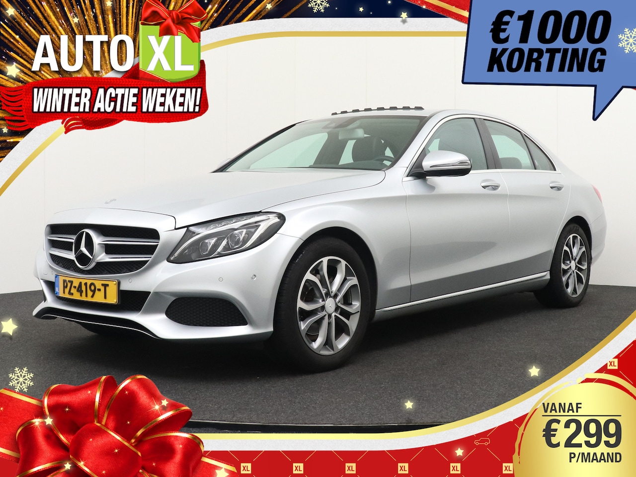 Mercedes-Benz C-klasse - 180 AMG Sport Edition Pano-dak Stoelverw. Dodenhoek - AutoWereld.nl