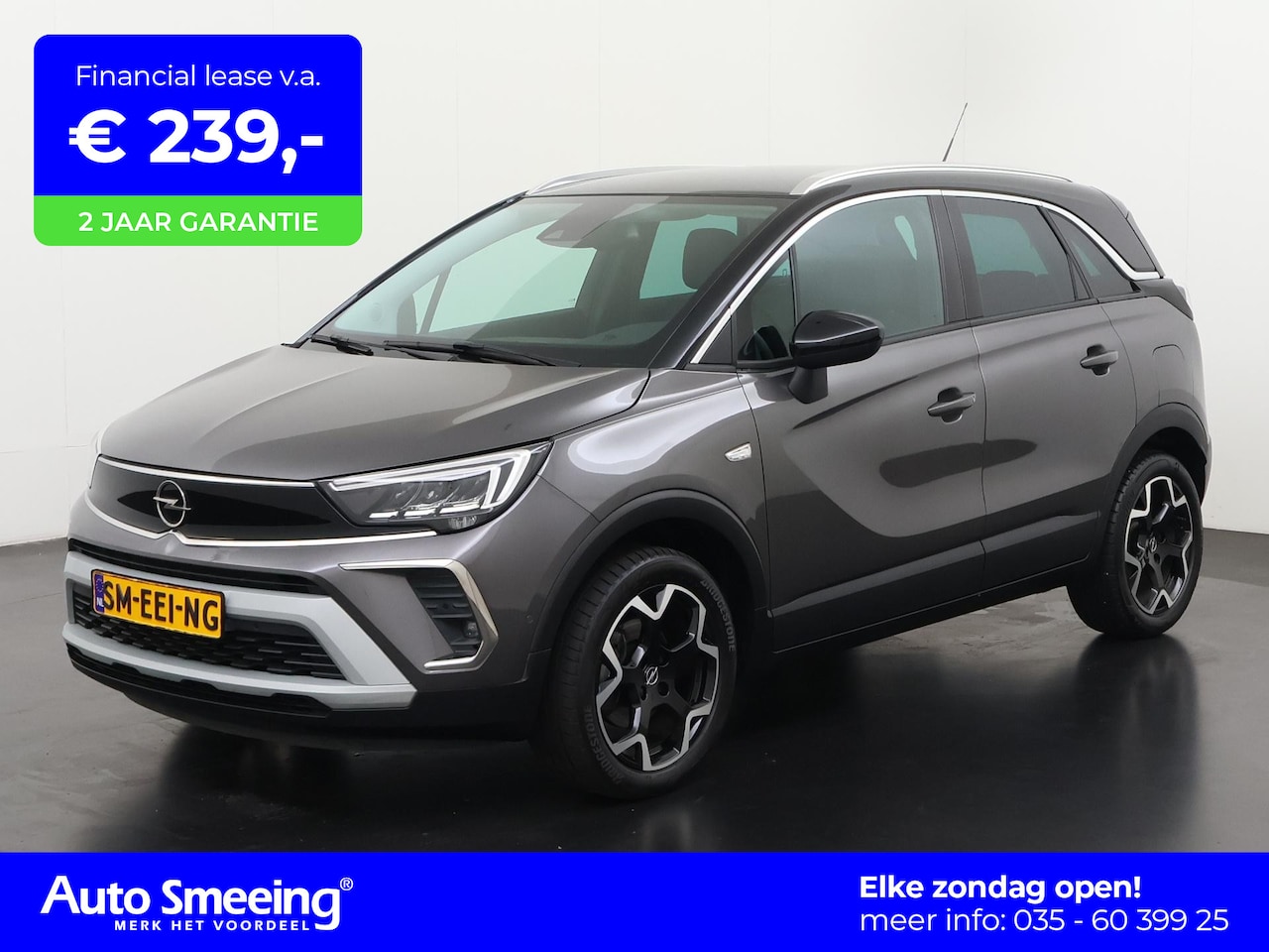 Opel Crossland - 1.2 Turbo Elegance Ultimate | Leder/Alcantara | Camera | Dodehoek | Zondag Open! - AutoWereld.nl