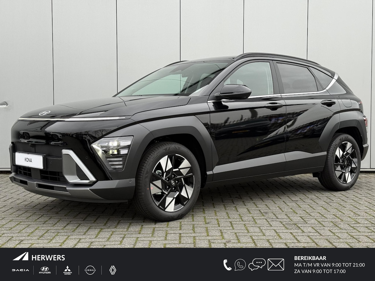 Hyundai Kona - 1.6 GDI HEV Premium / 3000 Voordeel / MY 26 / Zwart Leder / Stoelverkoeling / Stoelverwarm - AutoWereld.nl