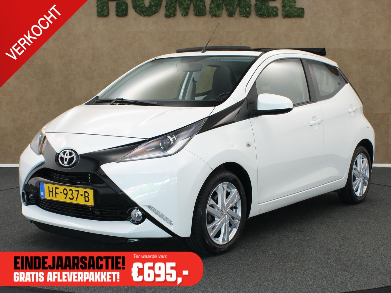 Toyota Aygo - 1.0 VVT-i x-wave - ORIGINEEL NEDERLANDSE AUTO - CABRIO DAK - MULTIMEDIA VOORBEREIDING - AC - AutoWereld.nl