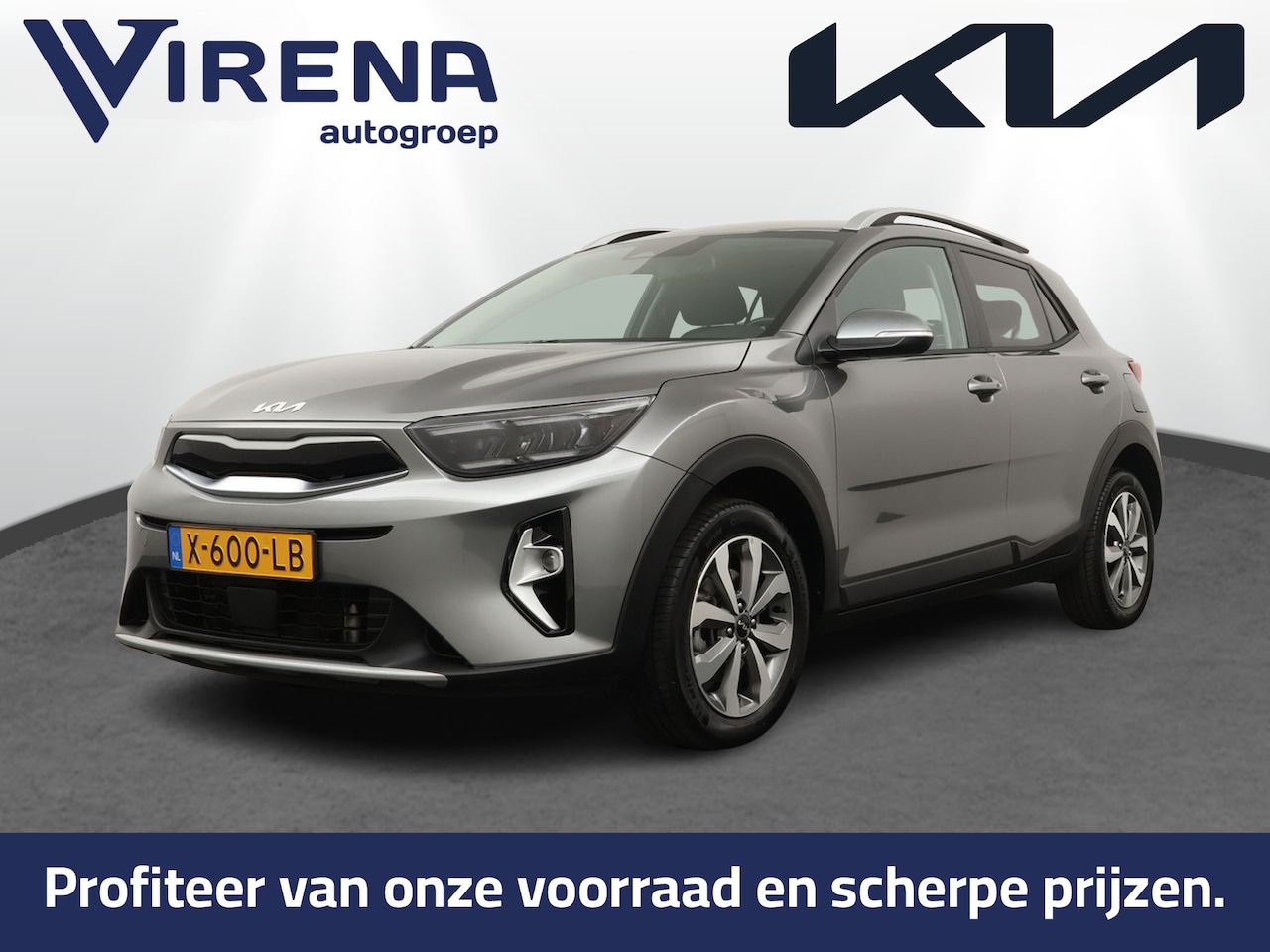 Kia Stonic - 1.0 T-GDi MHEV DynamicPlusLine - Navigatie - Climate Control - Keyless Entry - Apple Carpl - AutoWereld.nl