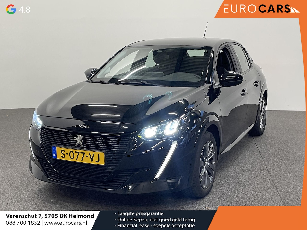 Peugeot e-208 - EV Active Pack 50 kWh SOH 95% Navigatie Apple Carplay/Android Auto Parkeersensoren achter - AutoWereld.nl