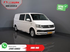 Volkswagen Transporter - T6 2.0 TDI 150 pk DSG Aut. L2 Highline E6 DC Dubbel Cabine BPM VRIJ Carplay/ Alarm/ Leder/