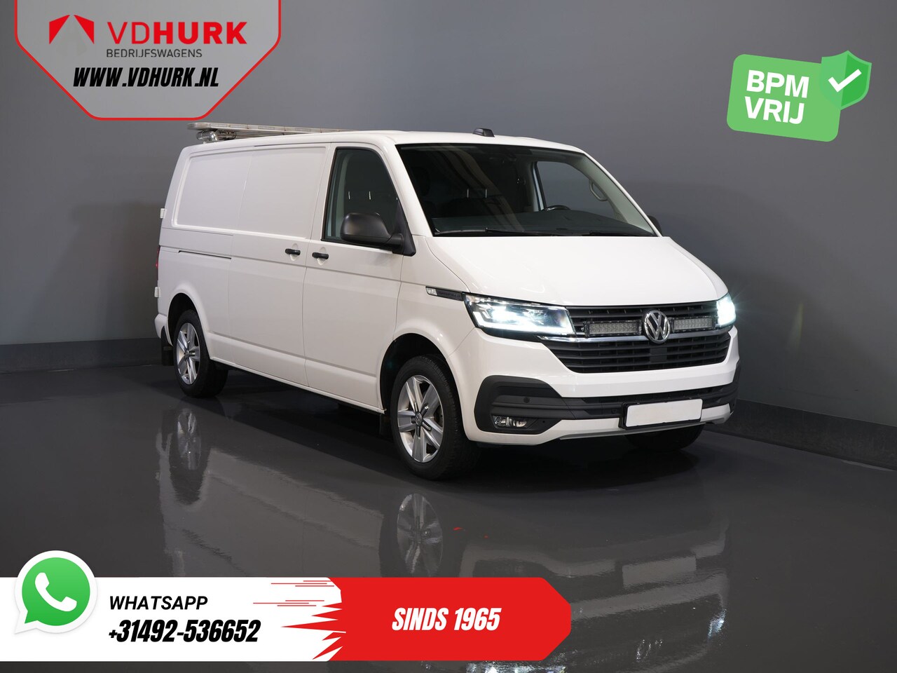 Volkswagen Transporter - 2.0 TDI 150 pk DSG Aut. L2 BPM VRIJ! Adapt.Cruise/ LED/ 2x Schuifdeur/ Standkachel/ Carpla - AutoWereld.nl