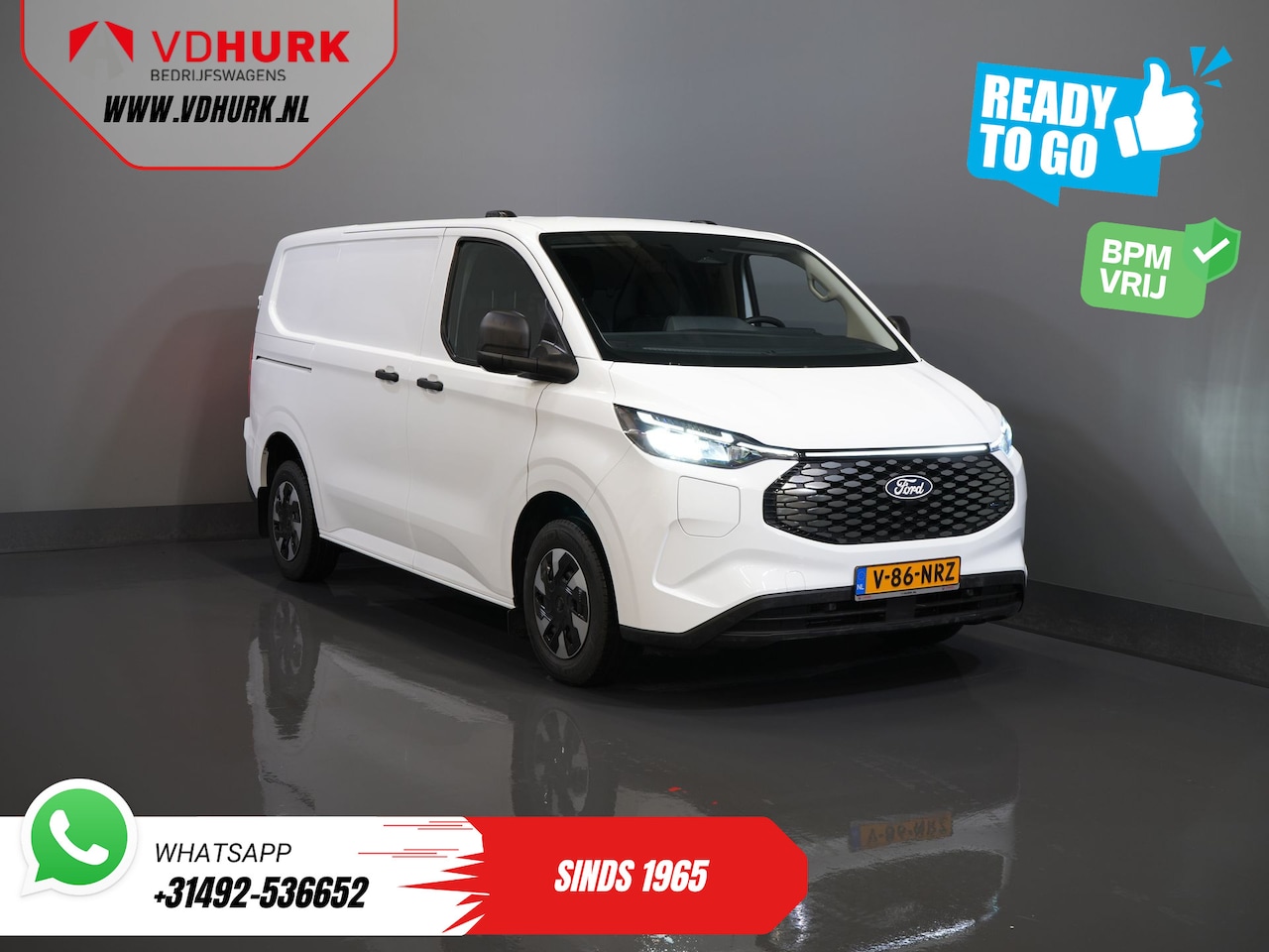 Ford Transit Custom - E-Transit 320 Trend 65 kWh 330 km WLTP LED/ Snellader/ 2.3t Trekverm./ Stuurverw./ Stoelve - AutoWereld.nl