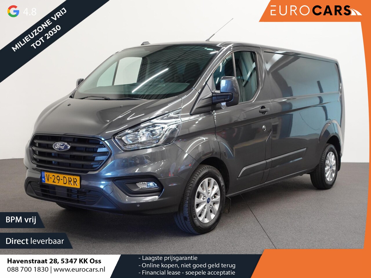 Ford Transit Custom - 300 2.0 TDCI 130pk L2H1 Trend Automaat Airco Navigatie Cruise control Camera Parkeersensor - AutoWereld.nl