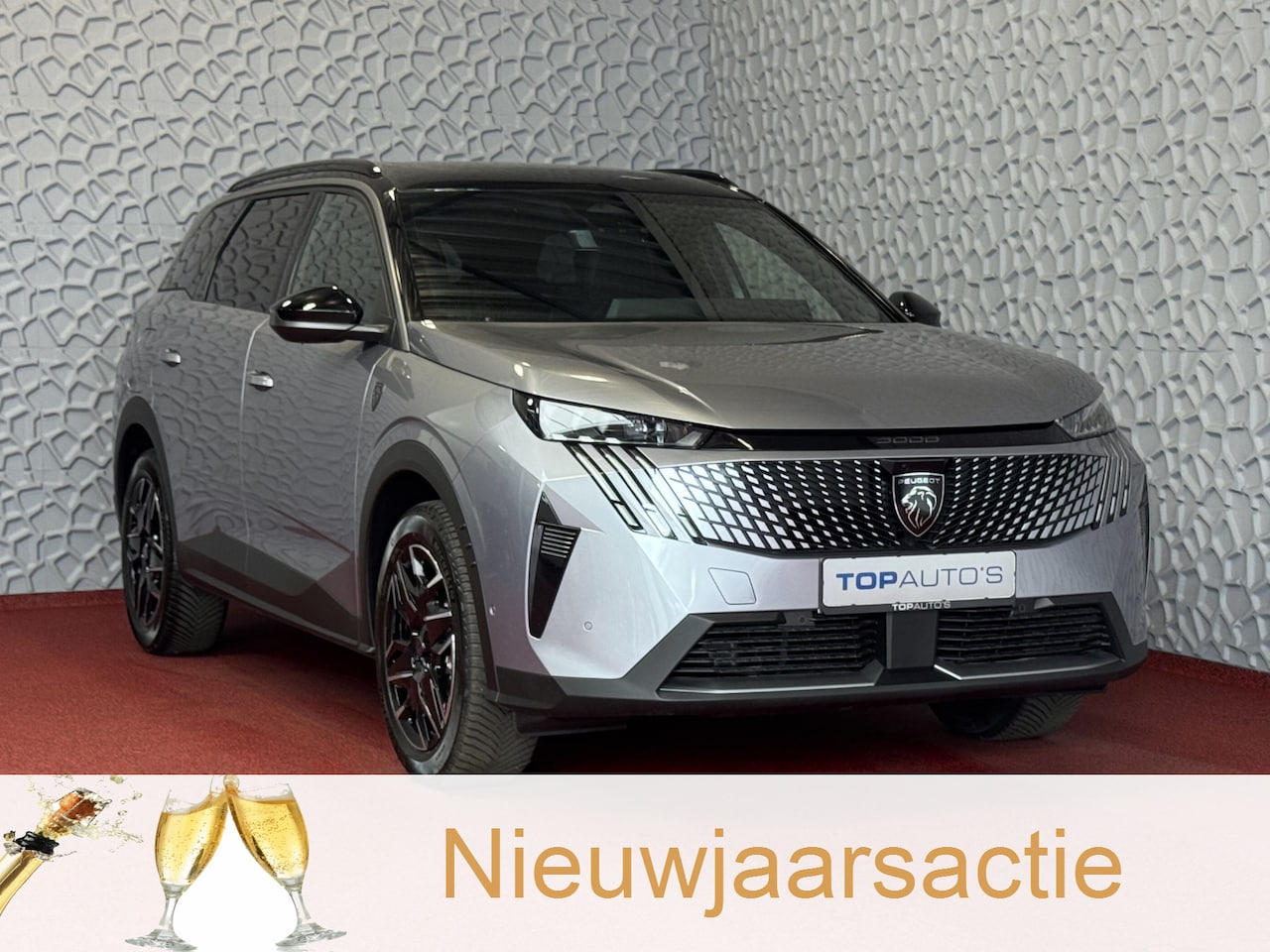 Peugeot 5008 - 1.2 HYBRID 145e. PANODAK GT LINE AUT. CARPLAY NAVI STOELVERW KEYLESS 7P 7 Persoons - AutoWereld.nl